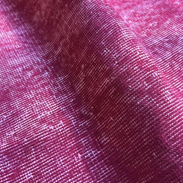 レア106×205ビビッドピンクオーバーダイ ワンカラー トルコ