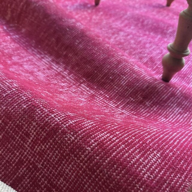 レア106×205ビビッドピンクオーバーダイ ワンカラー トルコ