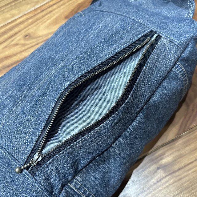 ボディバッグ☆デニムリメイク☆トートバッグ マザーズバッグ ウエスト