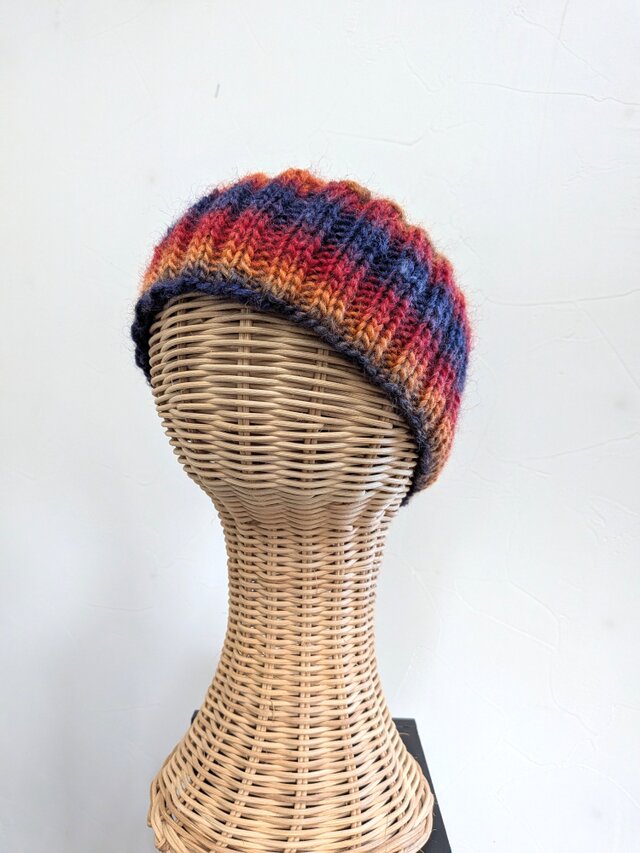 夕焼け色のネックウォーマー | iichi 日々の暮らしを心地よくする