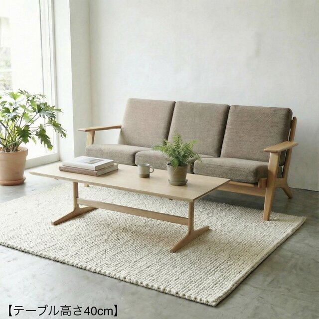 オーク　天然木　センターテーブル 無垢 北欧デザイン　コーヒーテーブル コーヒーテーブル オーク無垢 センターテーブル サイズオーダー OAK