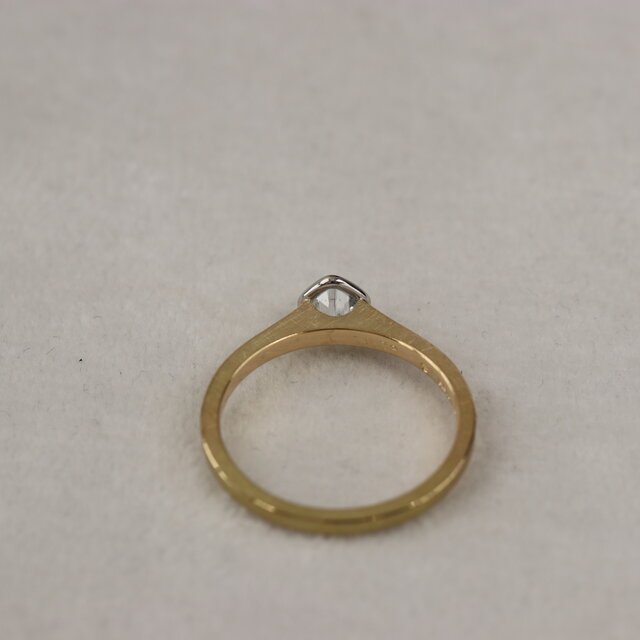 ダイヤ　原石　K18　YG/WG　リング　11.5号 ダイヤ 原石 K18 YG/WG リング 11.5号 K18ダイヤリング#11.5 Aランク