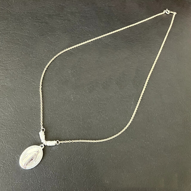 フランス奇跡のメダイ] Laurier 月桂樹のネックレス silver*シルバー