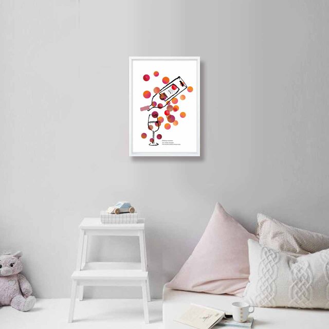 おいしいひととき フルーツ 送料無料 イラスト A4〜A0 ポスター アート