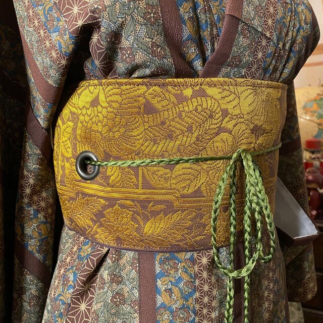 着物リメイクワンピース3454 着物リメイク【ピンタックの重ね着ワンピース】簡単なデザインに