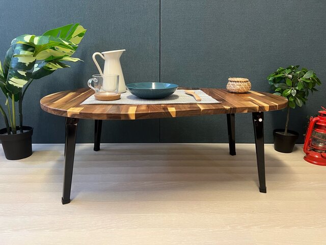 【いぬさま】 ローテーブル だるま形 90cm 60cm 杉 折りたたみ脚 いぬさま】 ローテーブル だるま形 90cm 60cm 杉 折りたたみ脚 ロー