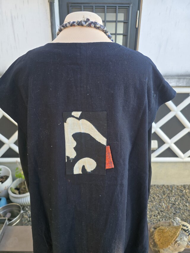 着物リメイク 半纏 型染め ジャンパースカート | iichi 日々の暮らしを