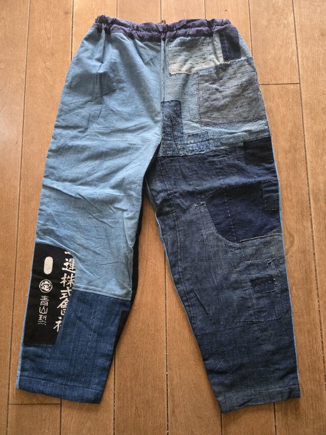着物リメイク BORO パッチワーク パンツ | iichi 日々の暮らしを