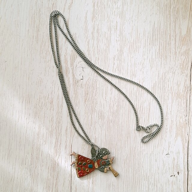 KÜHN》 blowing horn angel pewter キューン ピューター ヴィンテージ