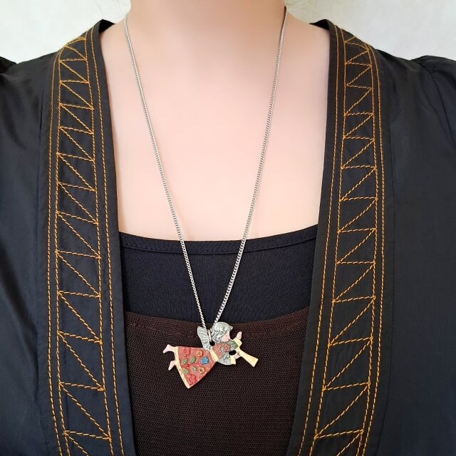 KÜHN》 blowing horn angel pewter キューン ピューター ヴィンテージ