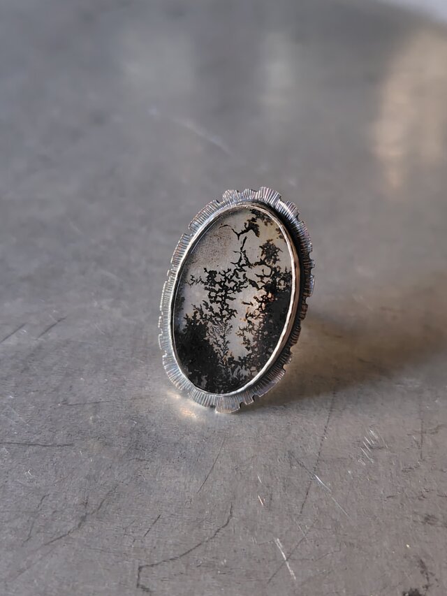 デンドリティックアゲートシルバーリング#14 | iichi 日々の暮らしを