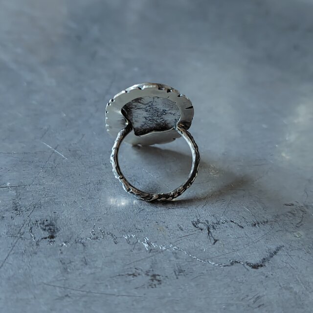 デンドリティックアゲート シルバーリングピクチャーストーン デンドリティックアゲート シルバーリングピクチャーストーン