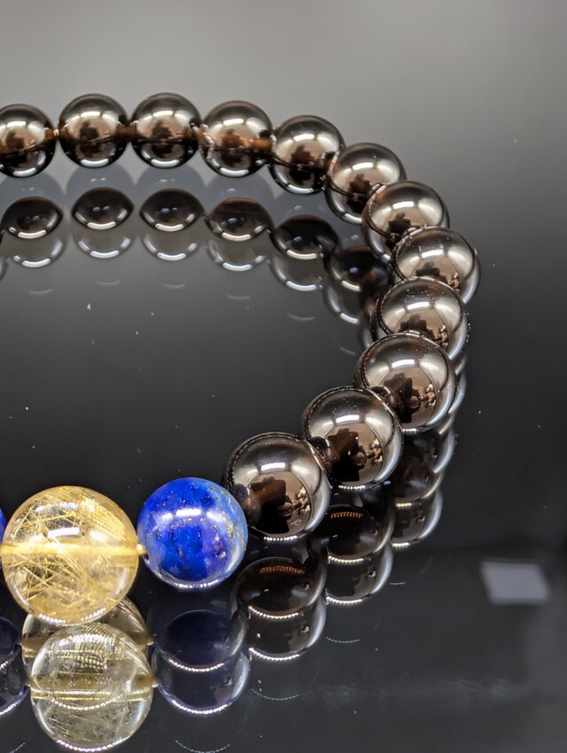 翔里 ダイヤB 海 モリオン カーネリアン ラピスラズリシトリン 他 高波動・不幸断絶・金運】ゴールドルチルクォーツ ラピスラズリ