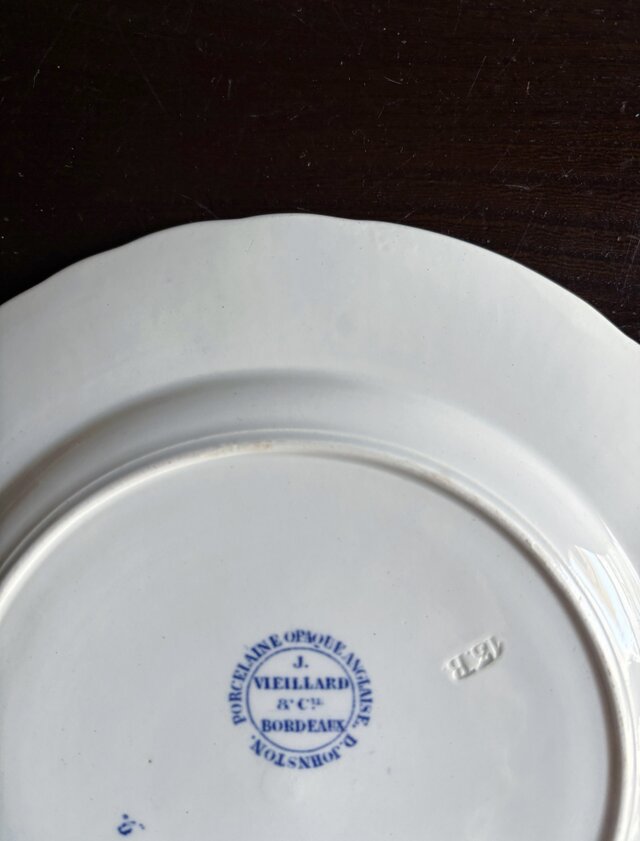 J.Vieillard&Cie/Bordeaux タピスリー 平皿 φ20.5cm フランス