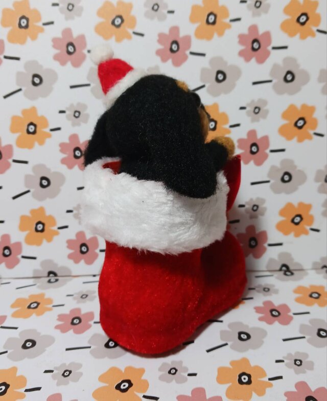 クリスマス羊毛フェルトダックスフントぬいぐるみ | iichi 日々の
