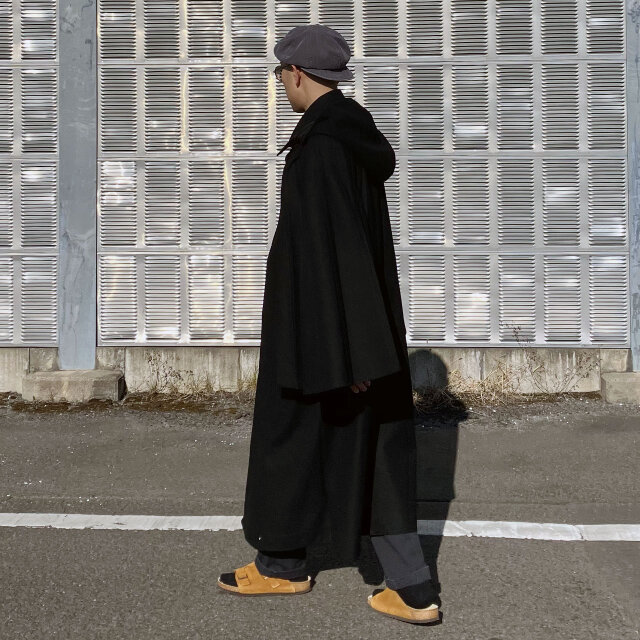 大正〜昭和初期 ウール トンビマント 二重廻し ジャパンヴィンテージ