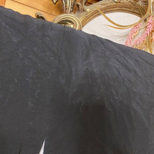 訳あり】黒留袖 着物リメイクセットアップ ツーピース 2部式 スカート
