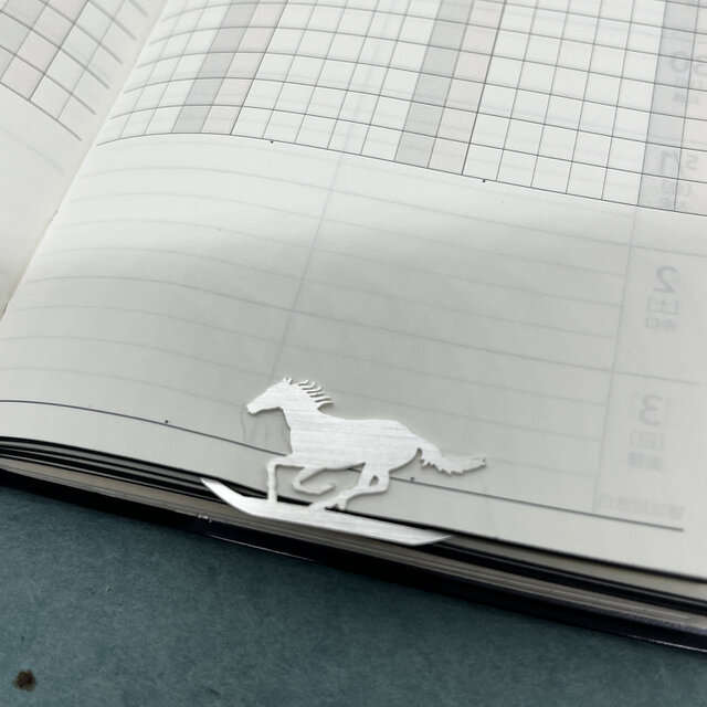 Horse-1 Book Mark Clip Type4 Silver [Oder Production 7days