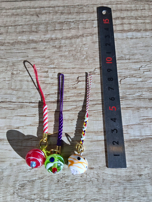 【ichiさま専用】とんぼ玉　有名作家作品　3個セット とんぼ玉 根付 3個セット | iichi 日々の暮らしを心地よくする