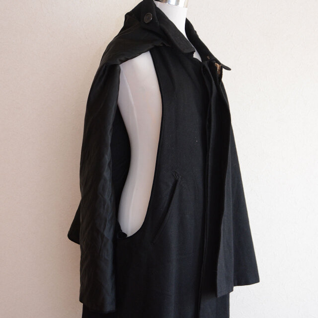 大正〜昭和初期 ウール トンビマント インバネスコート 二重廻し