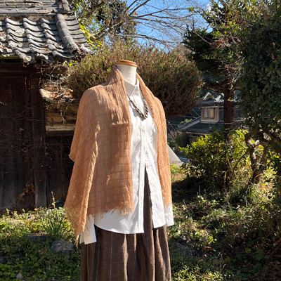 播州織ストールK25111 | iichi 日々の暮らしを心地よくする