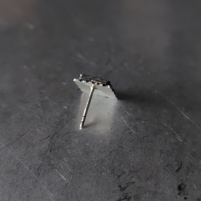デンドリティックアゲートシルバーピアス | iichi 日々の暮らしを