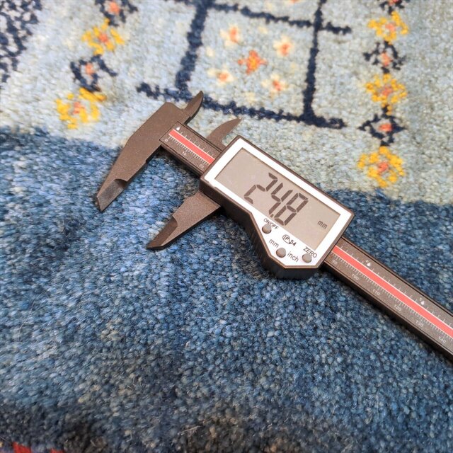 ペルシャ ギャッベ リビング ダイニング ラグ 242x198cm コバルト