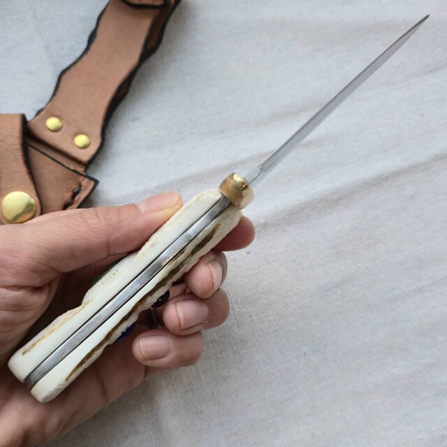 鹿の角 天然石3種のフルタングナイフ | iichi 日々の暮らしを心地よく