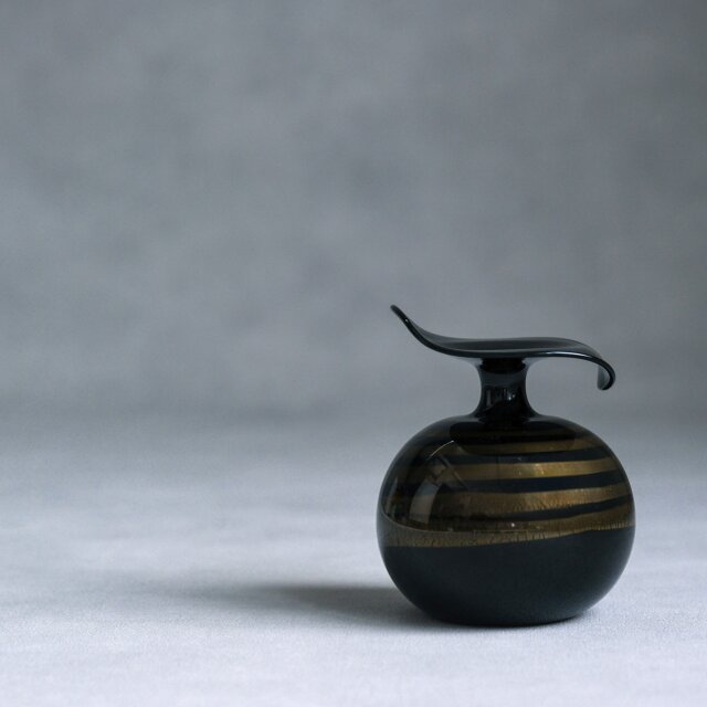 Ludwig Schmid】ドイツ製 / ヴィンテージ / 手吹き金彩アートガラス