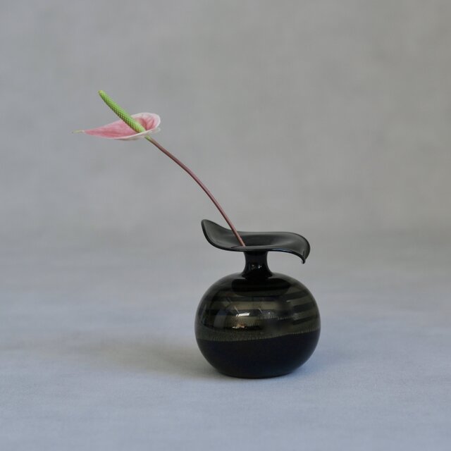 Ludwig Schmid】ドイツ製 / ヴィンテージ / 手吹き金彩アートガラス