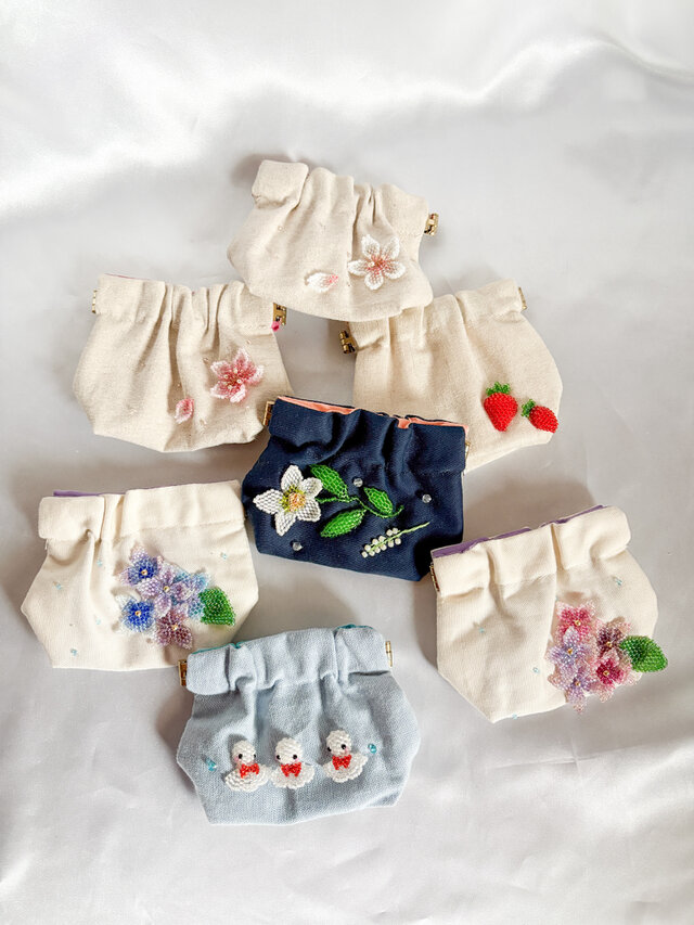 つばちっちページ❤バネロポーチ 選べる新春福袋]バネ口ポーチ2個