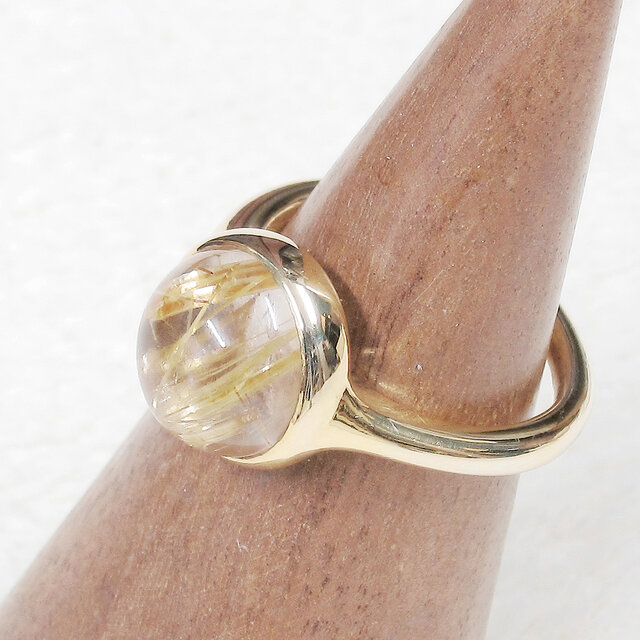 5.65ctルチルクォーツとSV925の指輪（リングサイズ：10号、針入り水晶