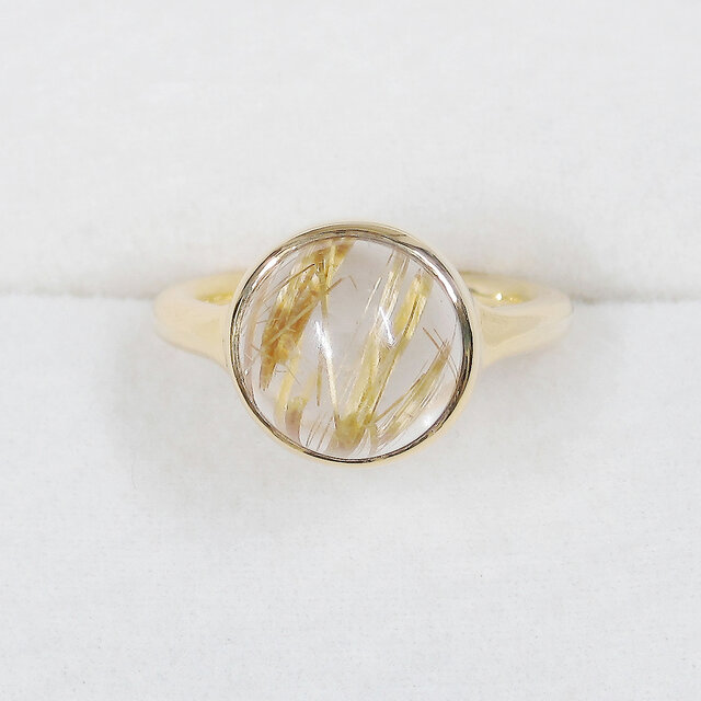 5.65ctルチルクォーツとSV925の指輪（リングサイズ：10号、針入り水晶