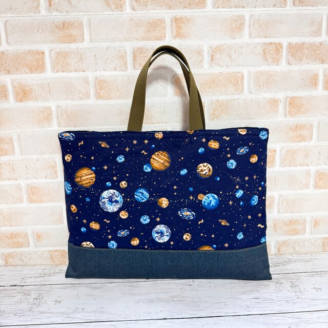 レッスンバッグ＆シューズケース 2点セット 【宇宙】 | iichi 日々の