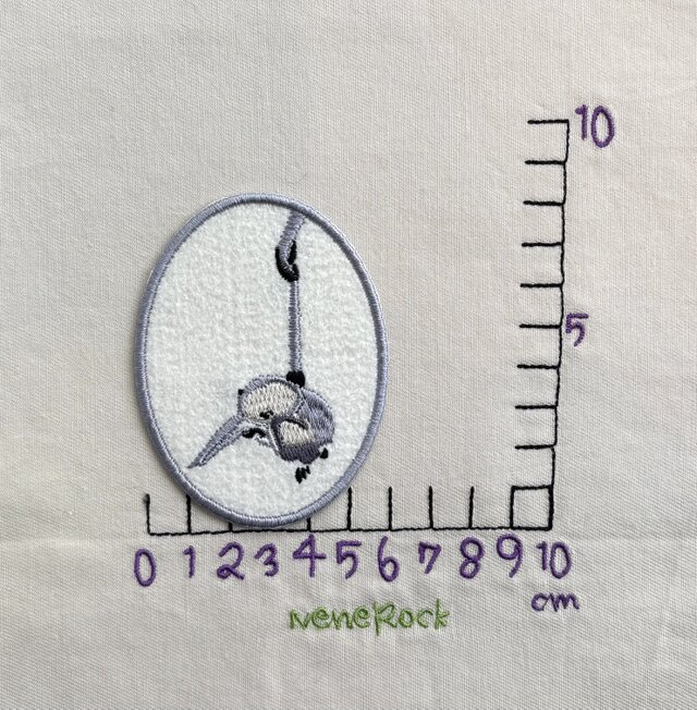 刺繍ワッペン□猿の親子□伊藤若冲 | iichi 日々の暮らしを心地よく