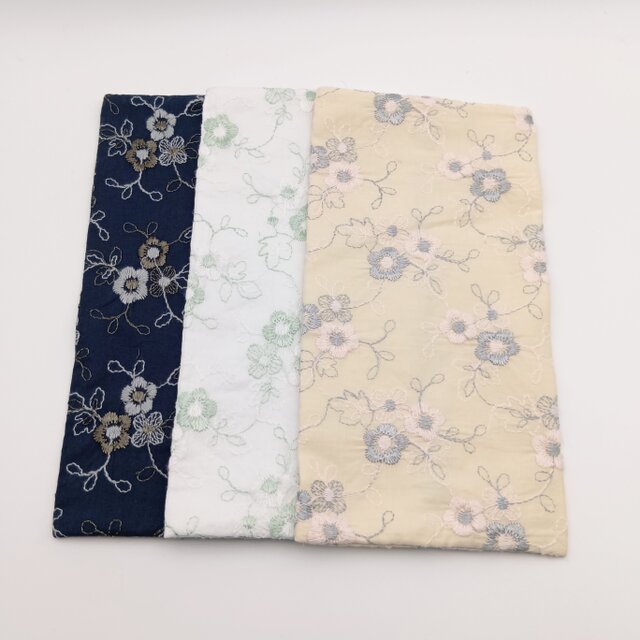 華やか花柄刺繍 携帯ティッシュケース ボックスティッシュから詰替え