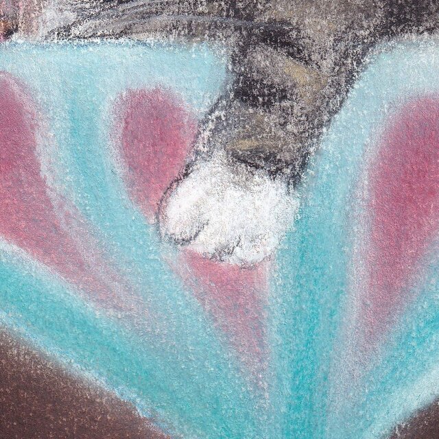 猫カクテル（パステル画 原画） | iichi 日々の暮らしを心地よくする