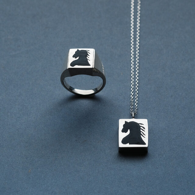 黒馬 ネックレス シルバー925 メンズ ユニセックス | iichi 日々の
