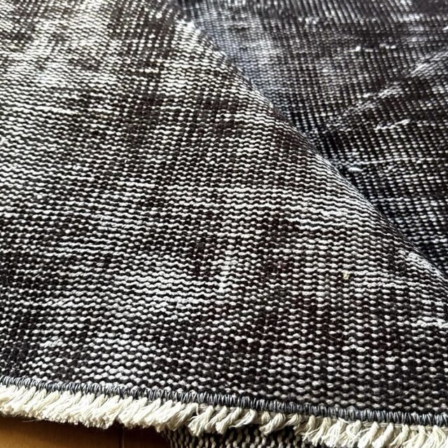 大判151×260 オーバーダイ ブラックダークグレイ トルコヴィンテージ