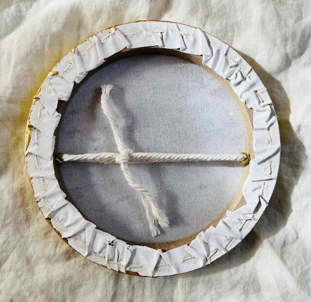 油彩 絵画 『Wild Flowers 2025』丸形 直径15cm 絵画 原画 円形 油彩