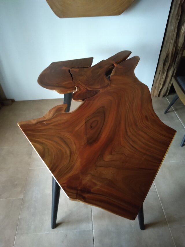 一枚板　サイドテーブル 山桜 一枚板 一枚板サイドテーブル 家具 | 天然木材工房 村上一枚板