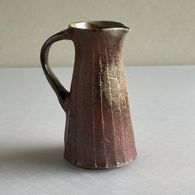 穴窯焼締 把手付き花入｜薪窯｜陶器｜一点もの | iichi 日々の暮らしを