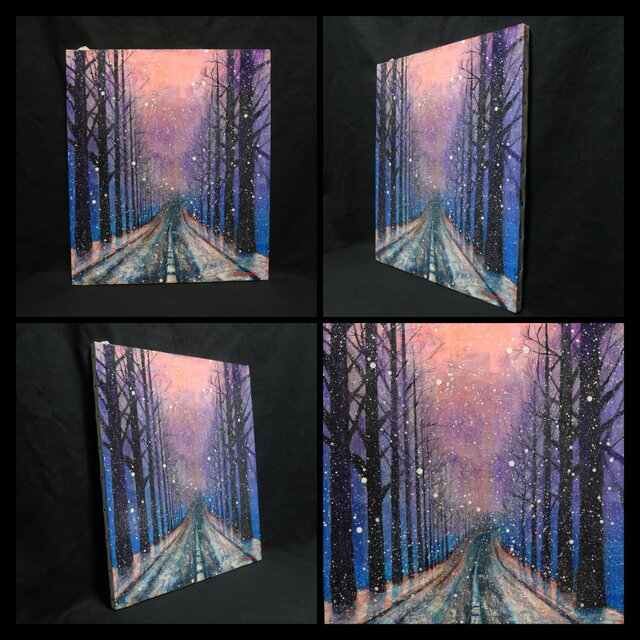 油絵 【雪降る幻想】 | iichi 日々の暮らしを心地よくするハンドメイド