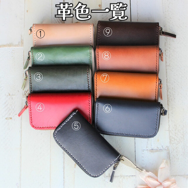 革のシンプルキーケース 本革キーケース オリーブグリーン オリーブ