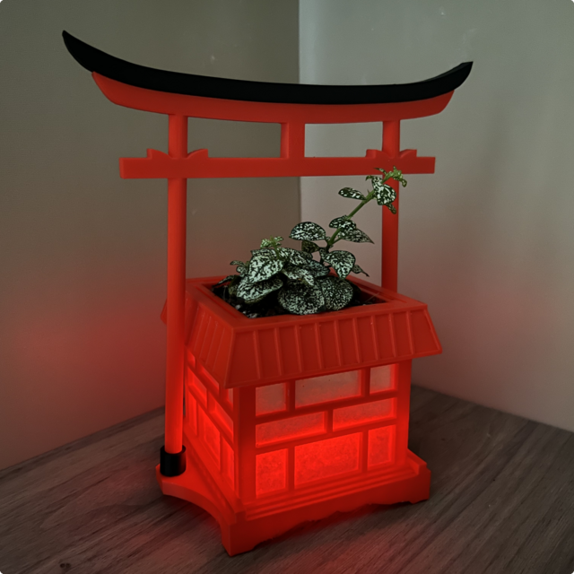間接照明×鉢 鳥居 | iichi 日々の暮らしを心地よくするハンドメイドや