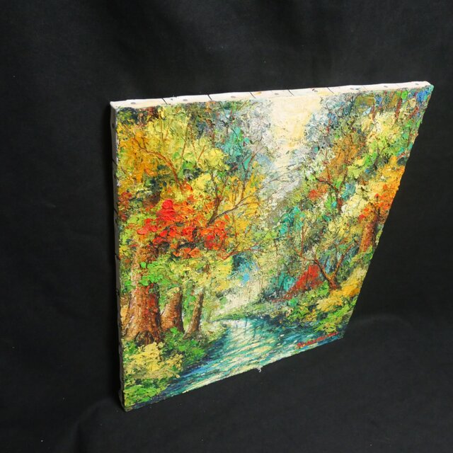 油絵【色彩の森】 | iichi 日々の暮らしを心地よくするハンドメイドや