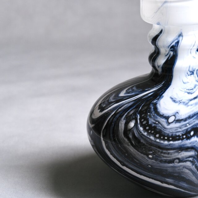 保管品　レトロ　carlo moretti　ブルーガラス　工芸品　高さ約25㎝ 保管品 レトロ carlo moretti ブルーガラス 工芸品 高さ約25㎝ 保管品