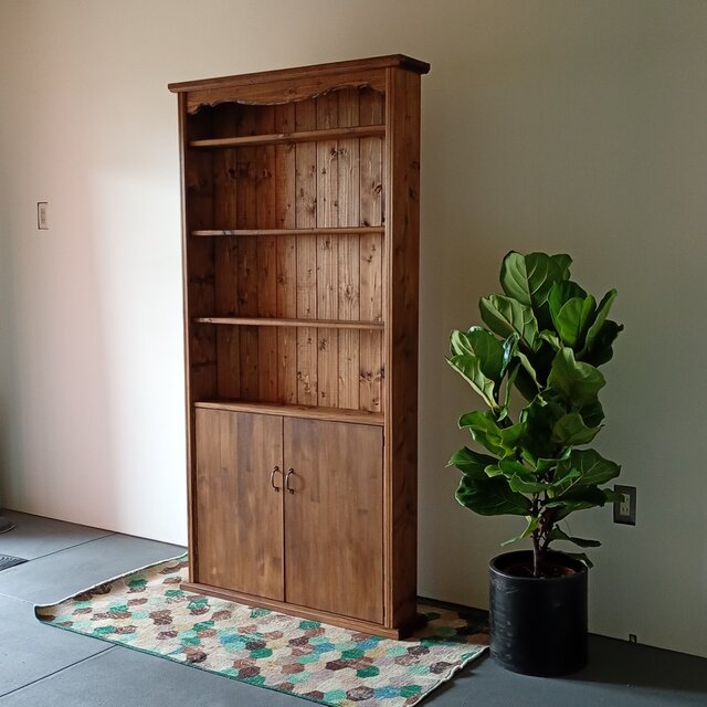 無垢　耳付き　飾り棚　花台　ディスプレイ　キャビネット　茶棚　ラック　飾り台 Amazon.co.jp: KLKCMS 木製ディスプレイ棚 デスクトップ収納