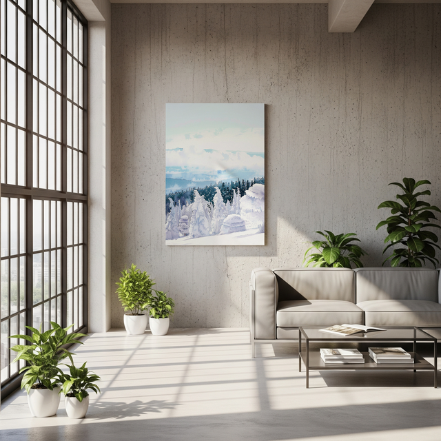 日本風景☆インテリアパネル｜キャンバスパネル｜蔵王連峰｜アート