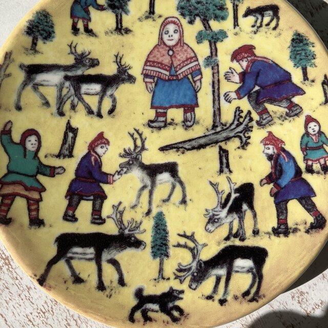 トナカイ飼い＊サーミ族の暮らし＊北欧＊壁飾り／ARABIA／ウォール